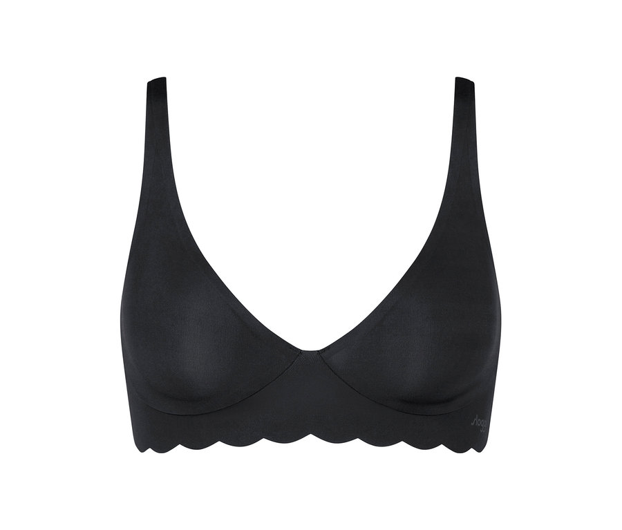 Čierna podprsenka sloggi ZERO Microfibre 2.0 Soft bra.