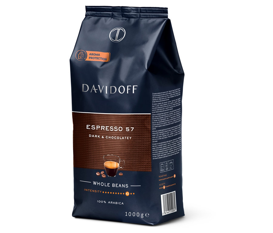 Balenie DAVIDOFF CAFÉ Espresso 57 - 1x 1000 g celé zrná.
