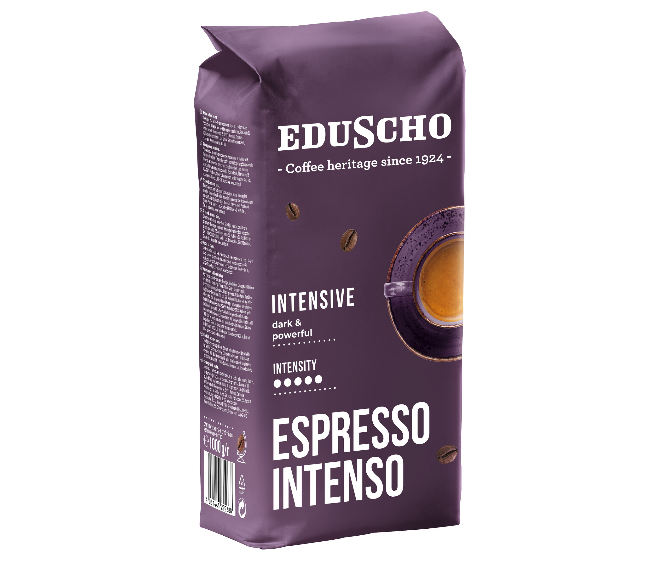 Eduscho Espresso Intenso - 1 kg zrnkovej kávy - Intenzita: 5/5