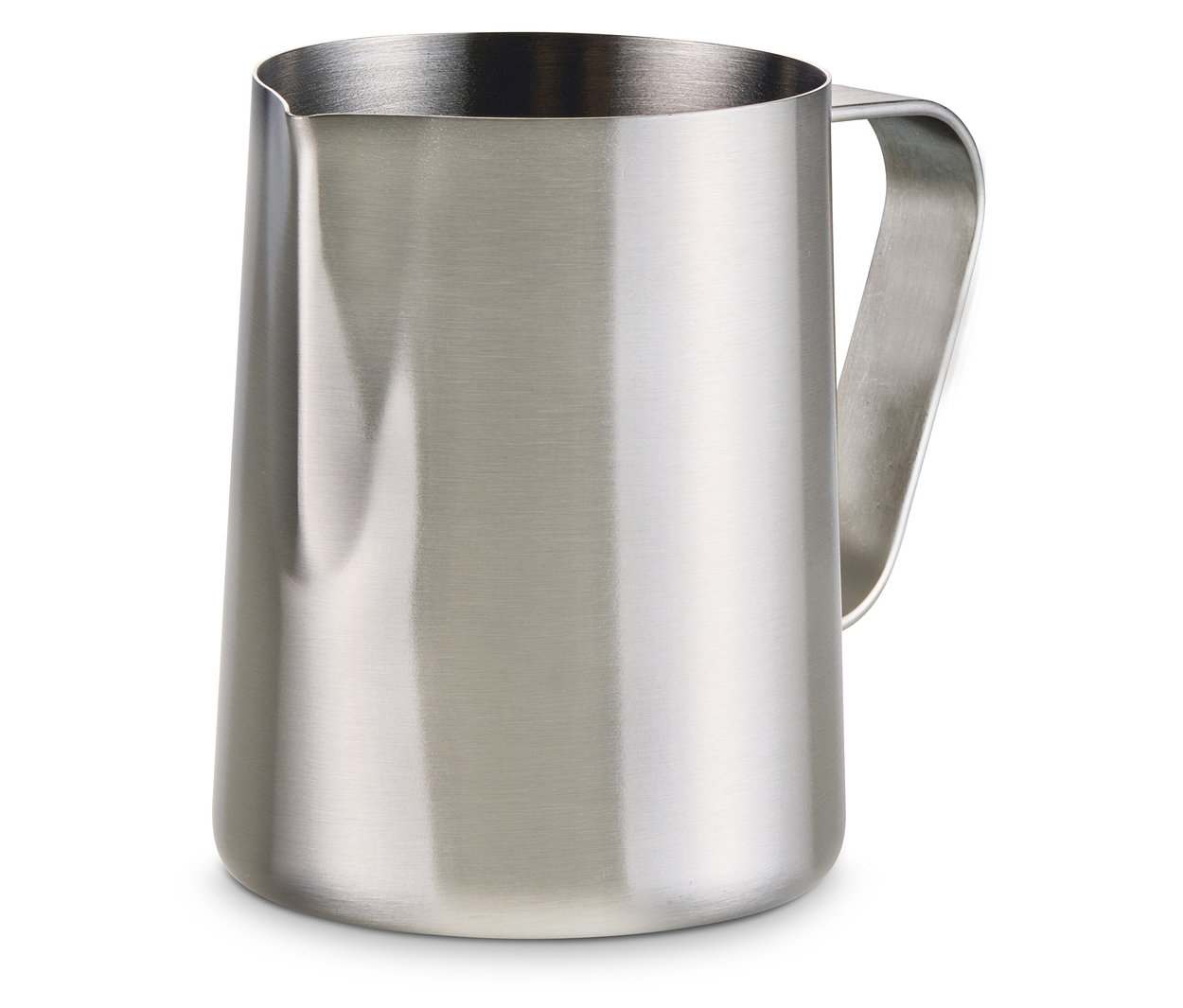 Kanvička na mlieko z ušľachtilej ocele s objemom 300 ml.