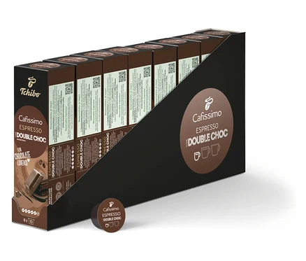 Balenie kapsúl Cafissimo Flavoured Espresso – Double Choc.