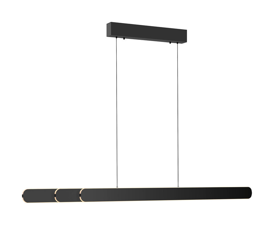 Čierna LED závesná lampa Paul Neuhaus „Adriana Round“.