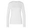 Biele tričko s dlhým rukávom.