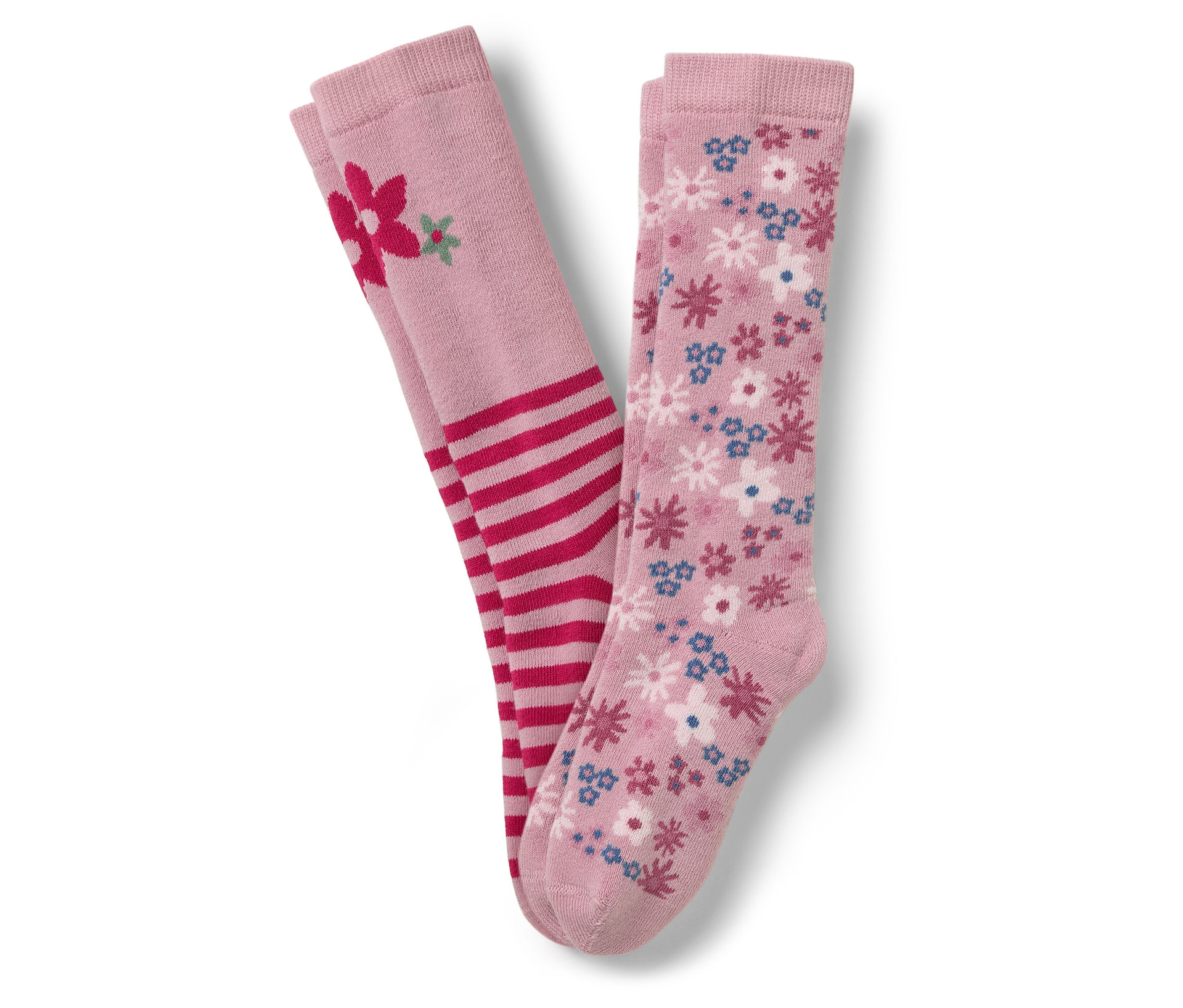 E-shop Detské ponožky do gumákov, 2 páry, kvietkované