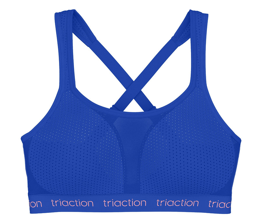 Modrá športová podprsenka TRIUMPH Triaction Energy Lite P EX.