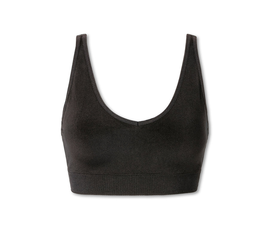 Čierna podprsenka SCHIESSER Soft s vypchávkami.