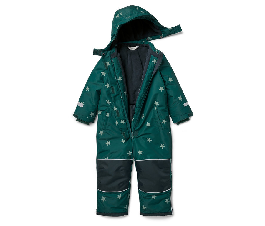 Zelená kombinéza so vzorom hviezd.