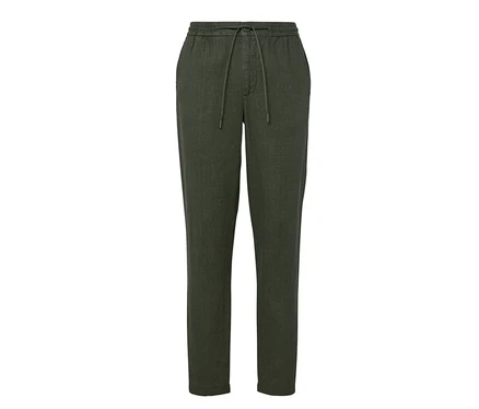 Ľanové nohavice chino, khaki.