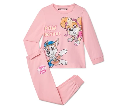 Ružové pyžamo Paw Patrol so Skye a Chase.