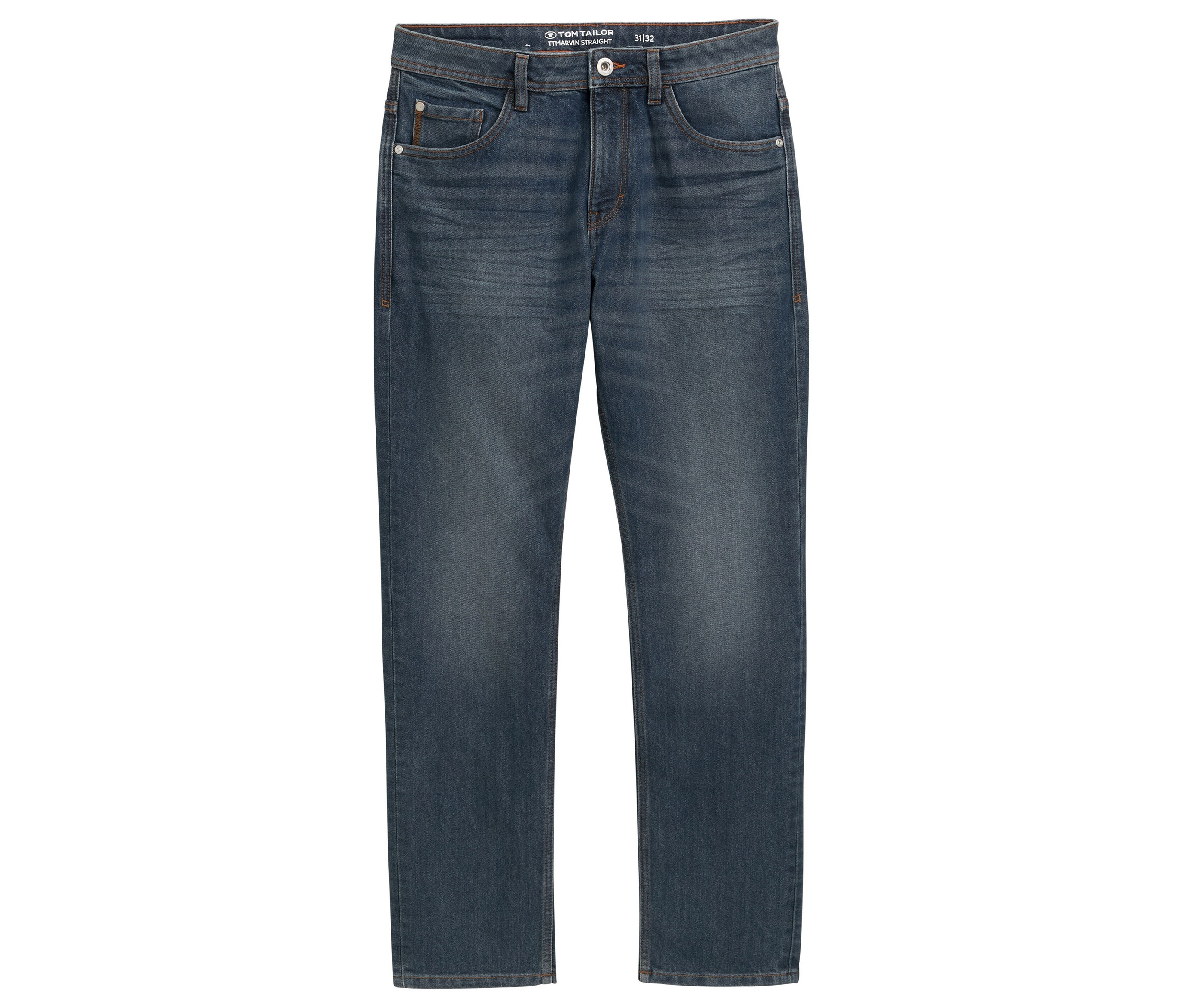 E-shop Tom Tailor TT MARVIN STRAIGHT Jeans mit Stretch, Mid Stone Blue Grey Denim