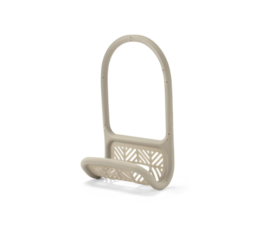 Béžový držiak na hubku.