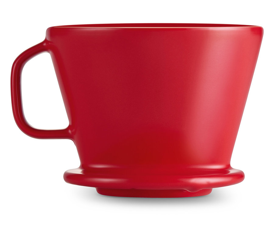 Ručný filter na kávu, veľ. 2, červený