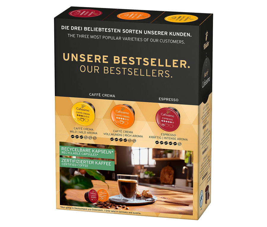 Balenie Cafissimo Best of Cafissimo 30 kapsúl s kávovými kapsulami rôznych príchutí.