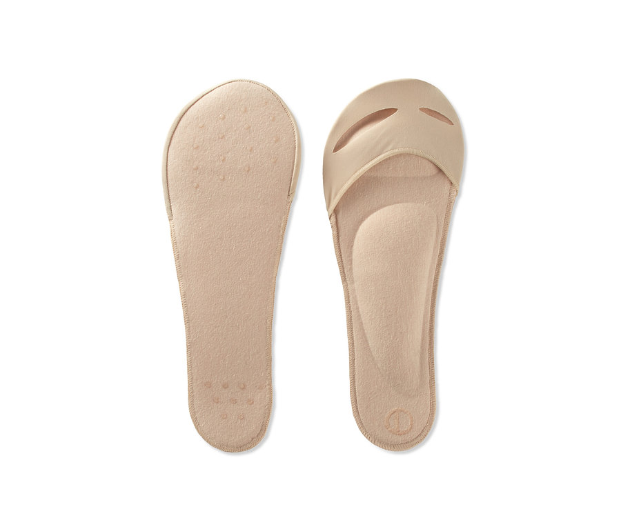 Dve béžové vložky do topánok so stielkou, 1 pár.