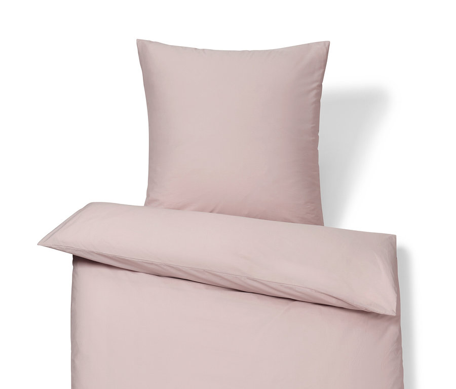Ružové bavlnené saténové obliečky štandardnej a nadmernej veľkosti.