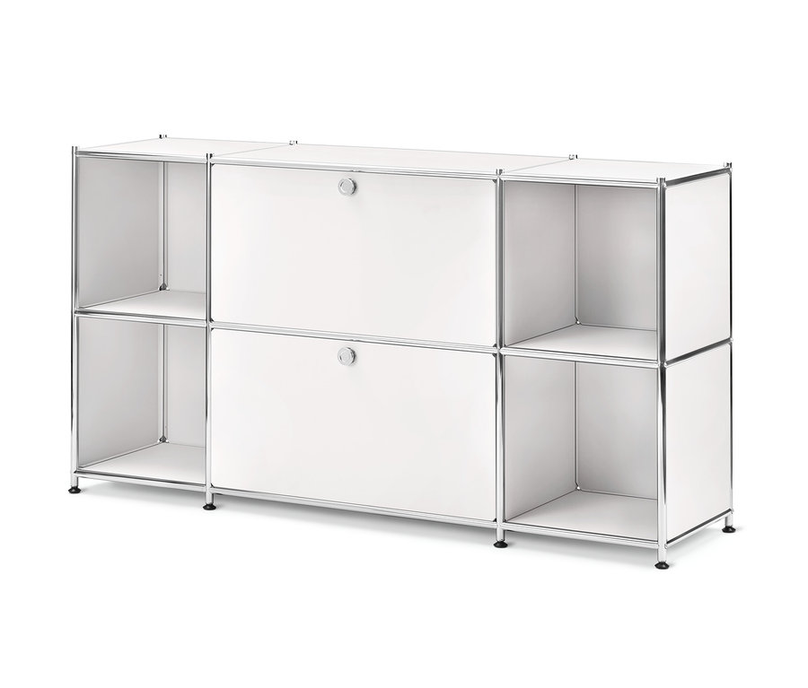 Biela skrinka »CN3« s 2 výklopnými priečinkami.