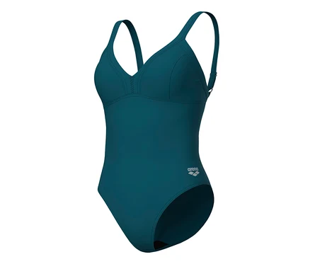 Dámske plavky arena Shapewear Lara C-Cup v tyrkysovej farbe.