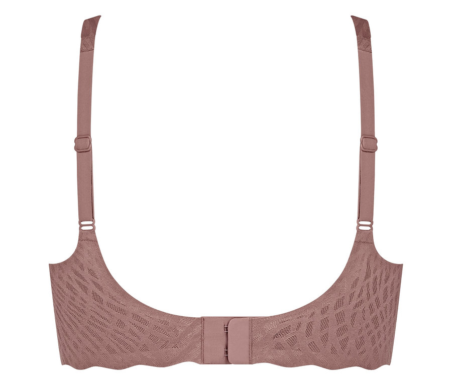 Detail mäkkej podprsenky sloggi ZERO Feel Bliss Soft Bra, cacao.