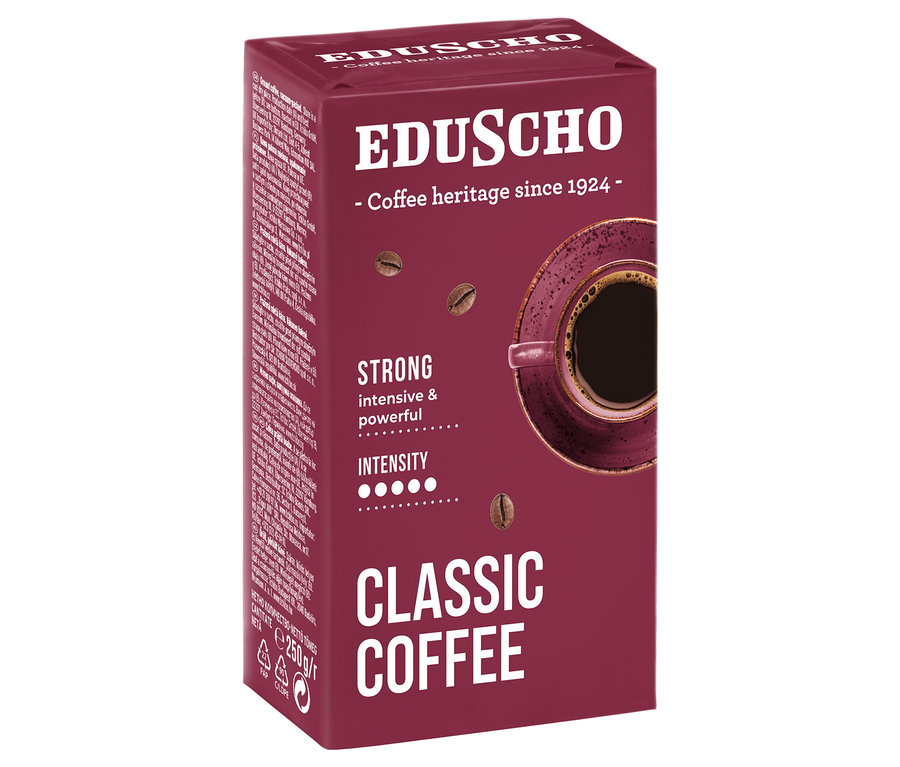 Balenie mletej kávy Eduscho Classic Coffee Strong - 250 g.