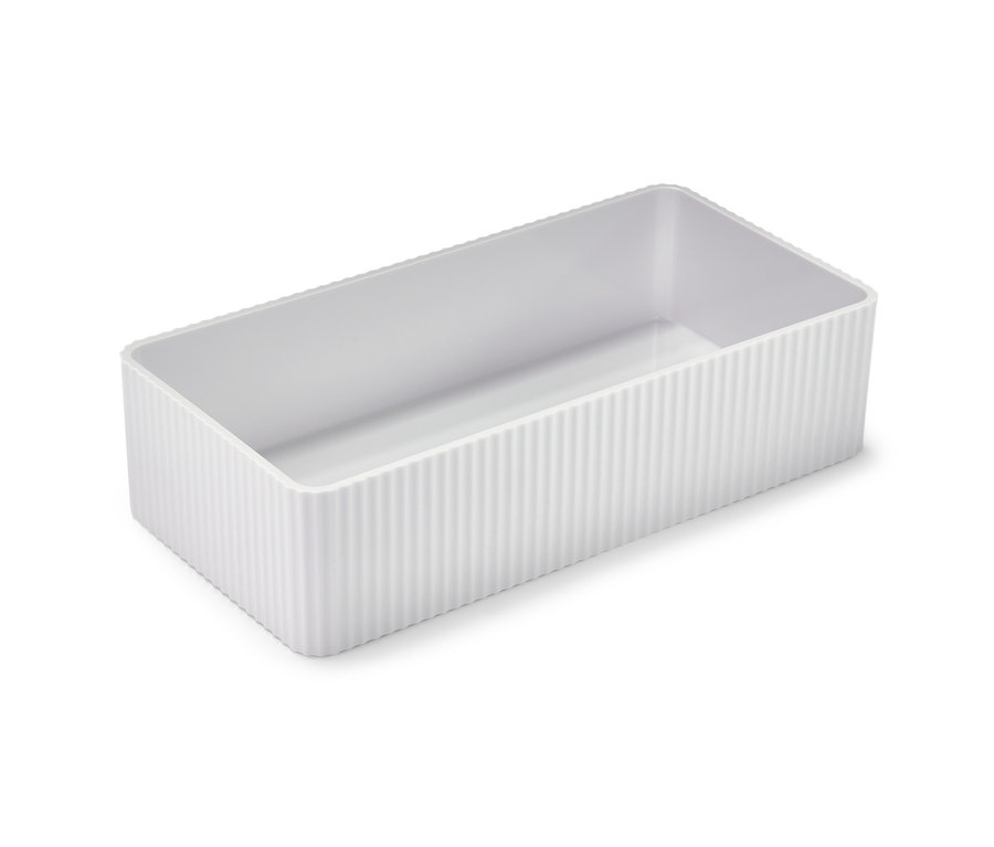 Biely úložný box.