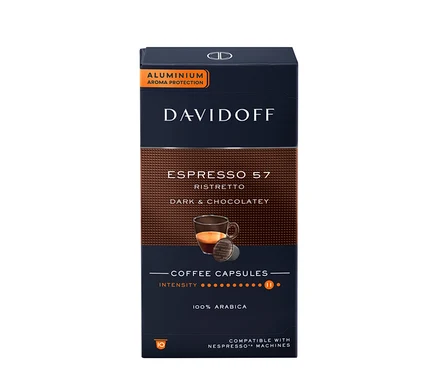 Balenie kapsúl DAVIDOFF CAFÉ Espresso 57.