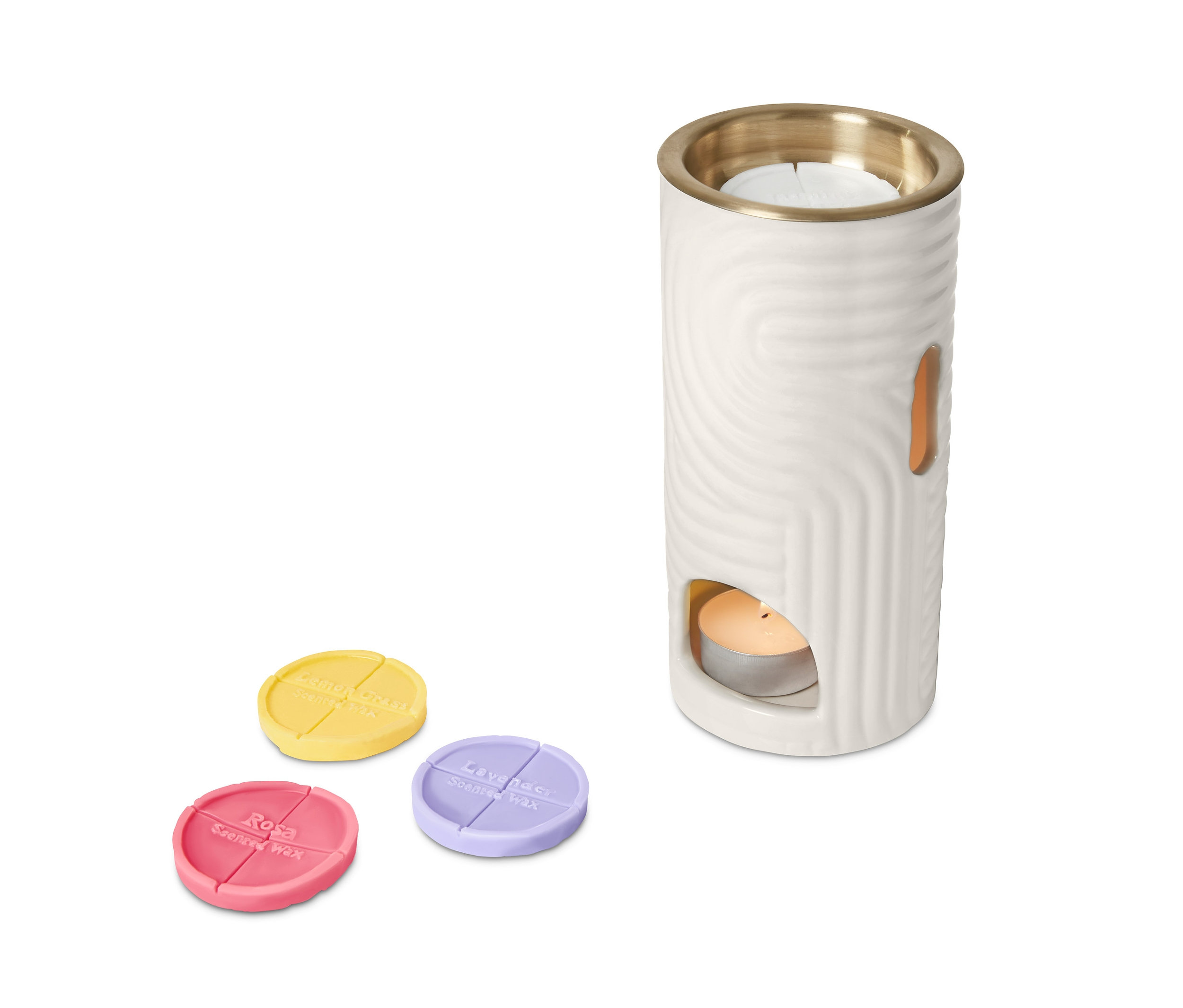 Vonná lampa s vonnými voskami.