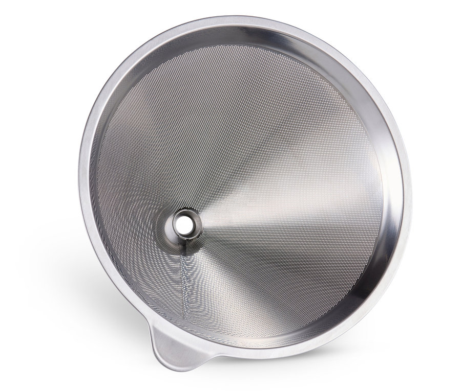 Kovové sitko BEEM Pour Over, 0,75 l na bielom pozadí.