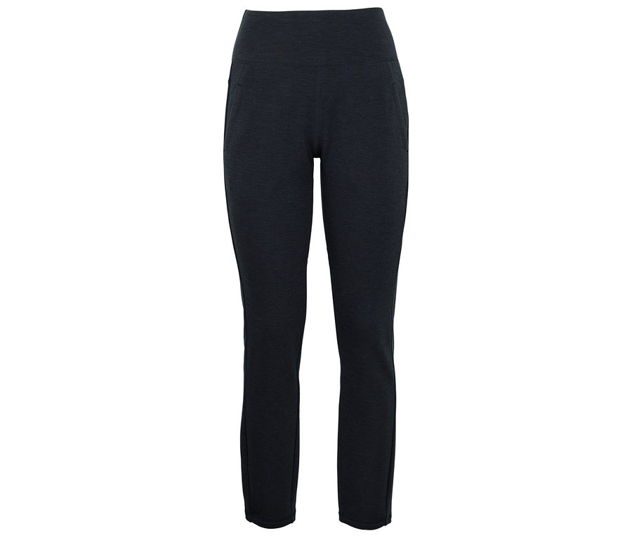 Tmavosivé legíny na bielom pozadí.