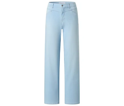 Svetlé, široké džínsy Angels Denim »Liz Modern« Wide Leg na bielom pozadí.