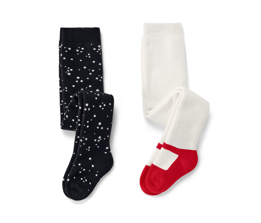 Dvoje detské a dojčenské termopančuchy, balerína.