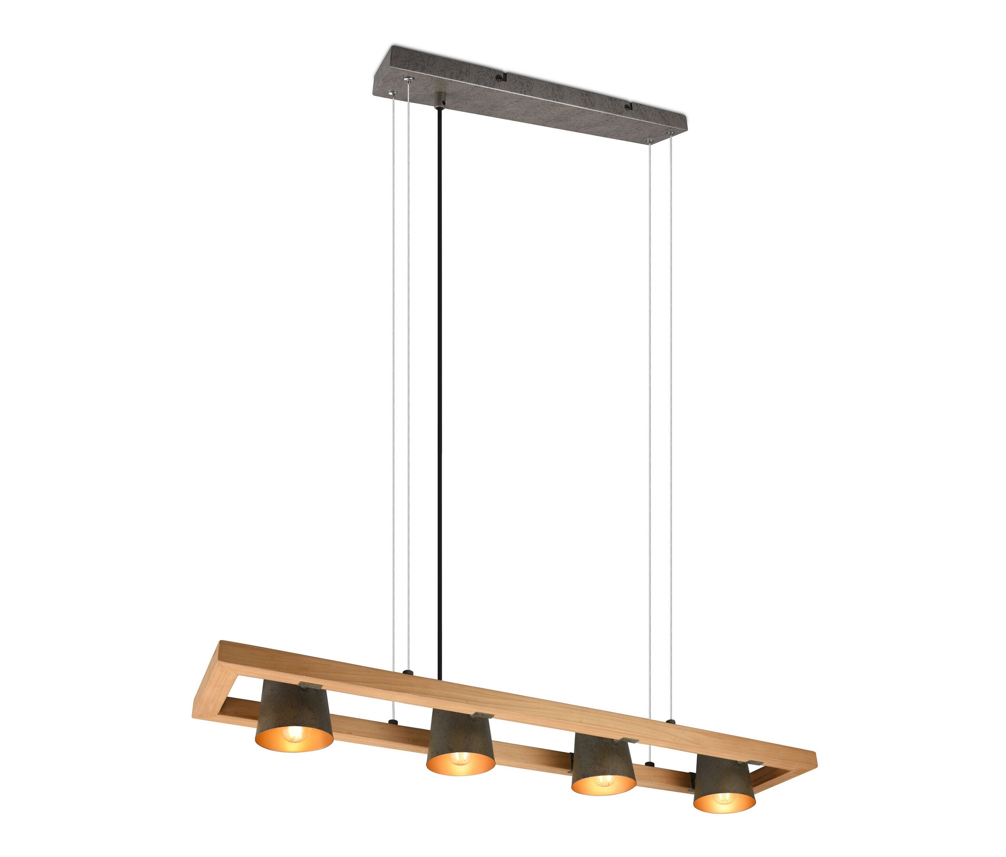 Závesná lampa »Bell«, Trio, 4 plamene