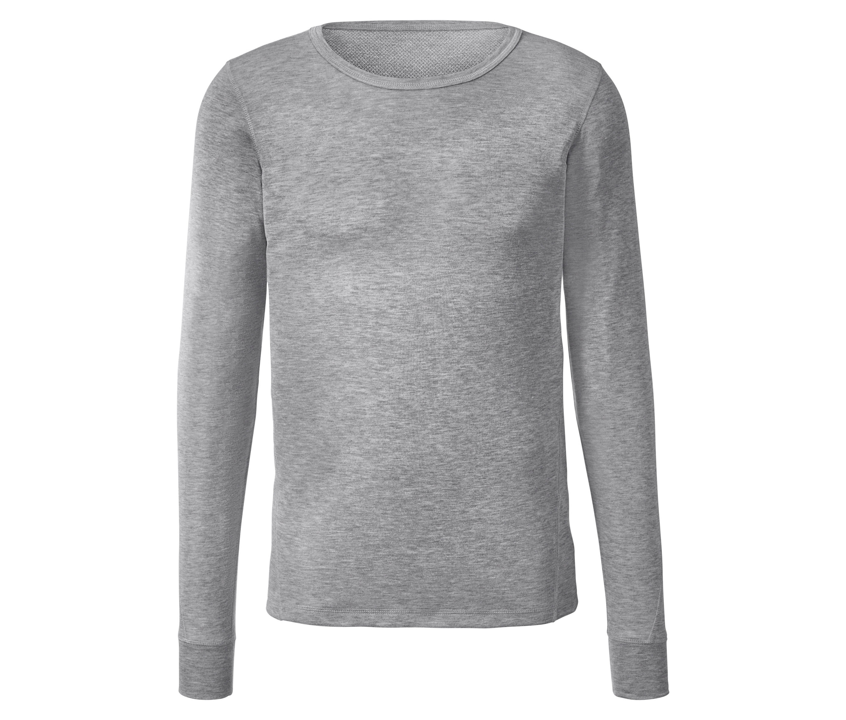 Sivé melírované funkčné termobielizeň s dlhým rukávom.