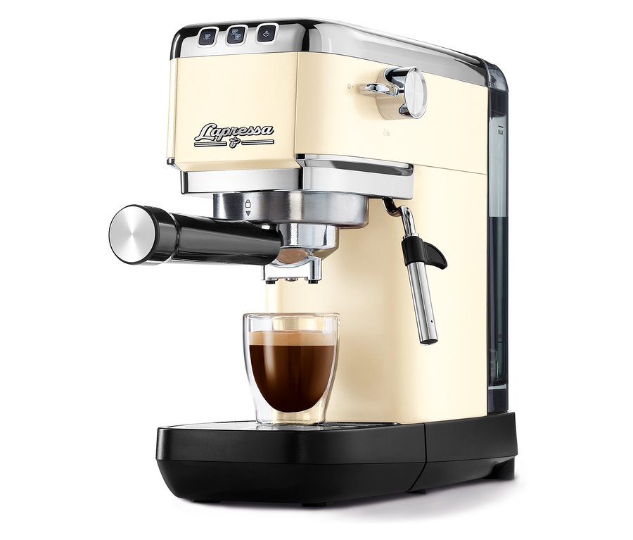 Pákový kávovar »Lapressa«, krémový