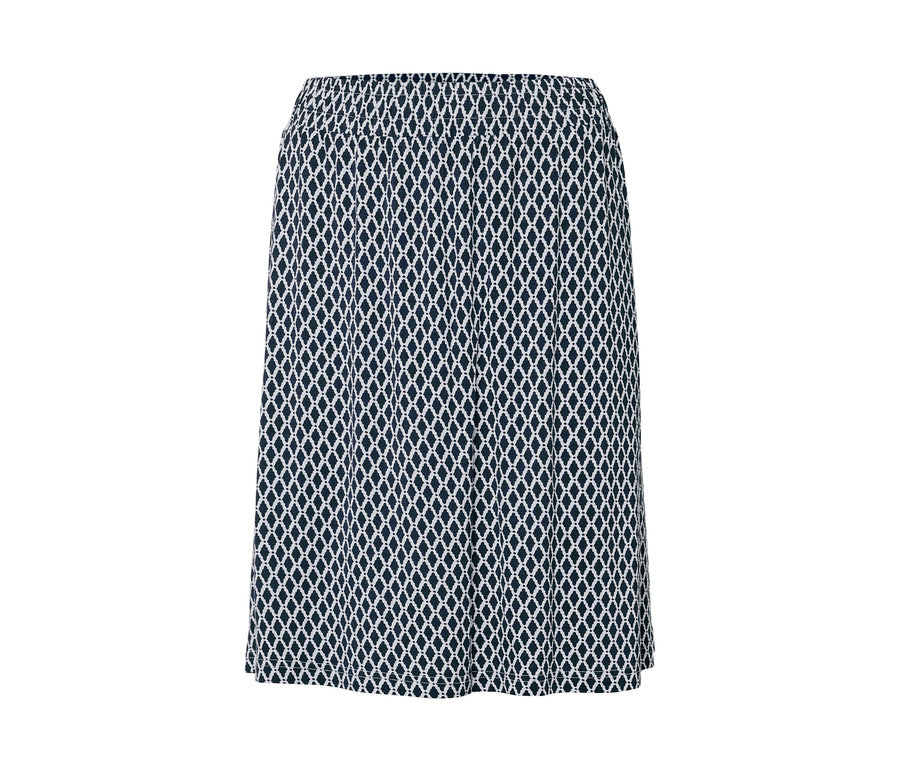 Džersejová sukňa s potlačou.