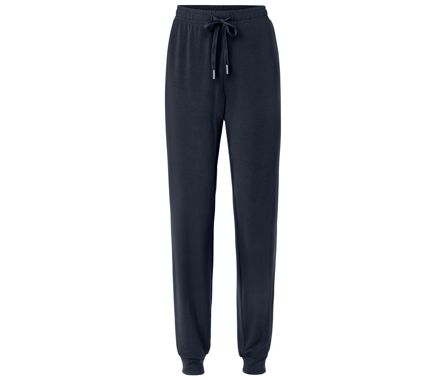 Tmavo modré tepláky so sťahovacou šnúrkou.