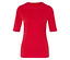Jednoduché tričko s polodlhým rukávom, červené