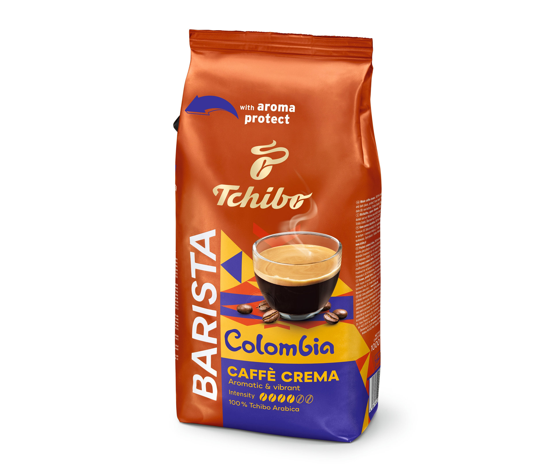 Tchibo - Barista Origins Colombia - 1 kg, zrnková káva - Intenzita: 4/6