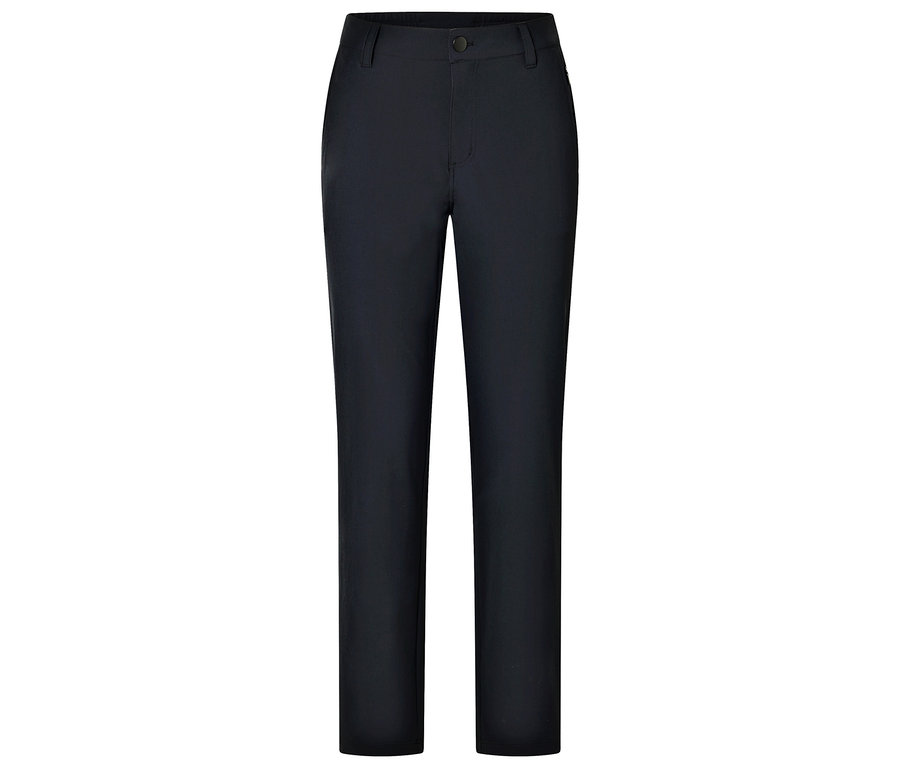 Tmavo modré nohavice na bielom pozadí.