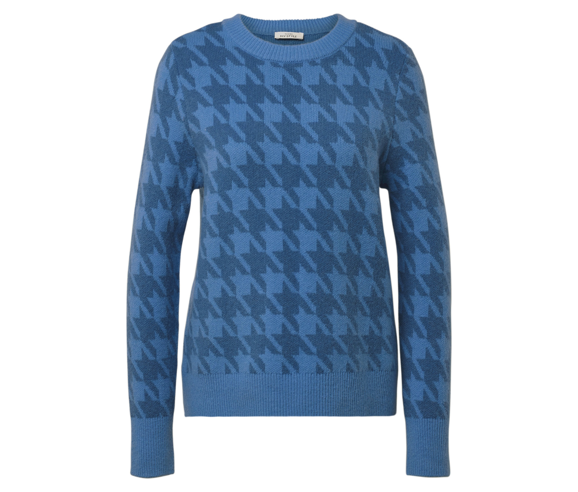 E-shop Pletený pulóver so žakárovým vzorom kohútej stopy