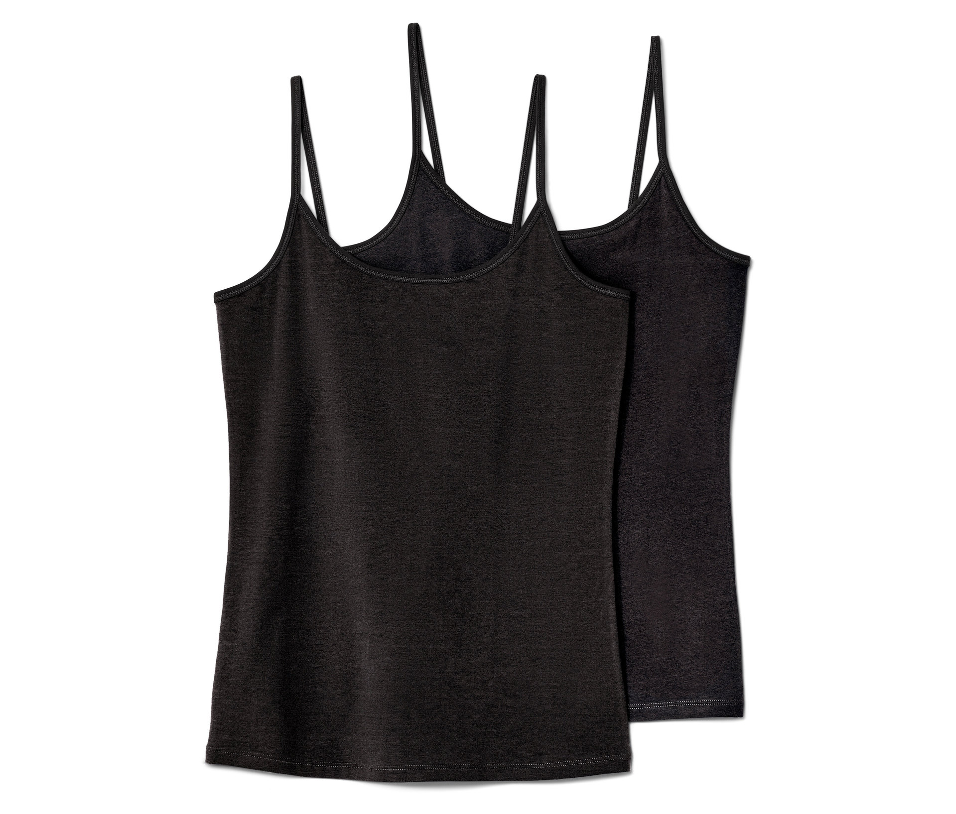 E-shop Tielka so špagetovými ramienkami, 2 ks, čierne