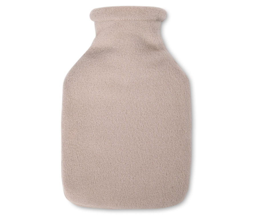 Béžová termofor na bielom pozadí.