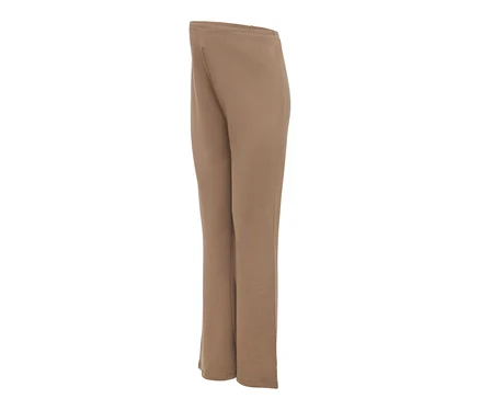 Hnedé tepláky MAMALICIOUS Sweat Pants »MLSINE HW« s rovnými nohavicami a elastickým pásom, na bielom pozadí.