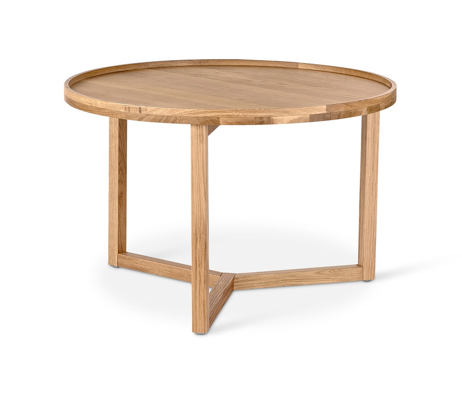 Okrúhly konferenčný stolík zobrazený na bielom pozadí.