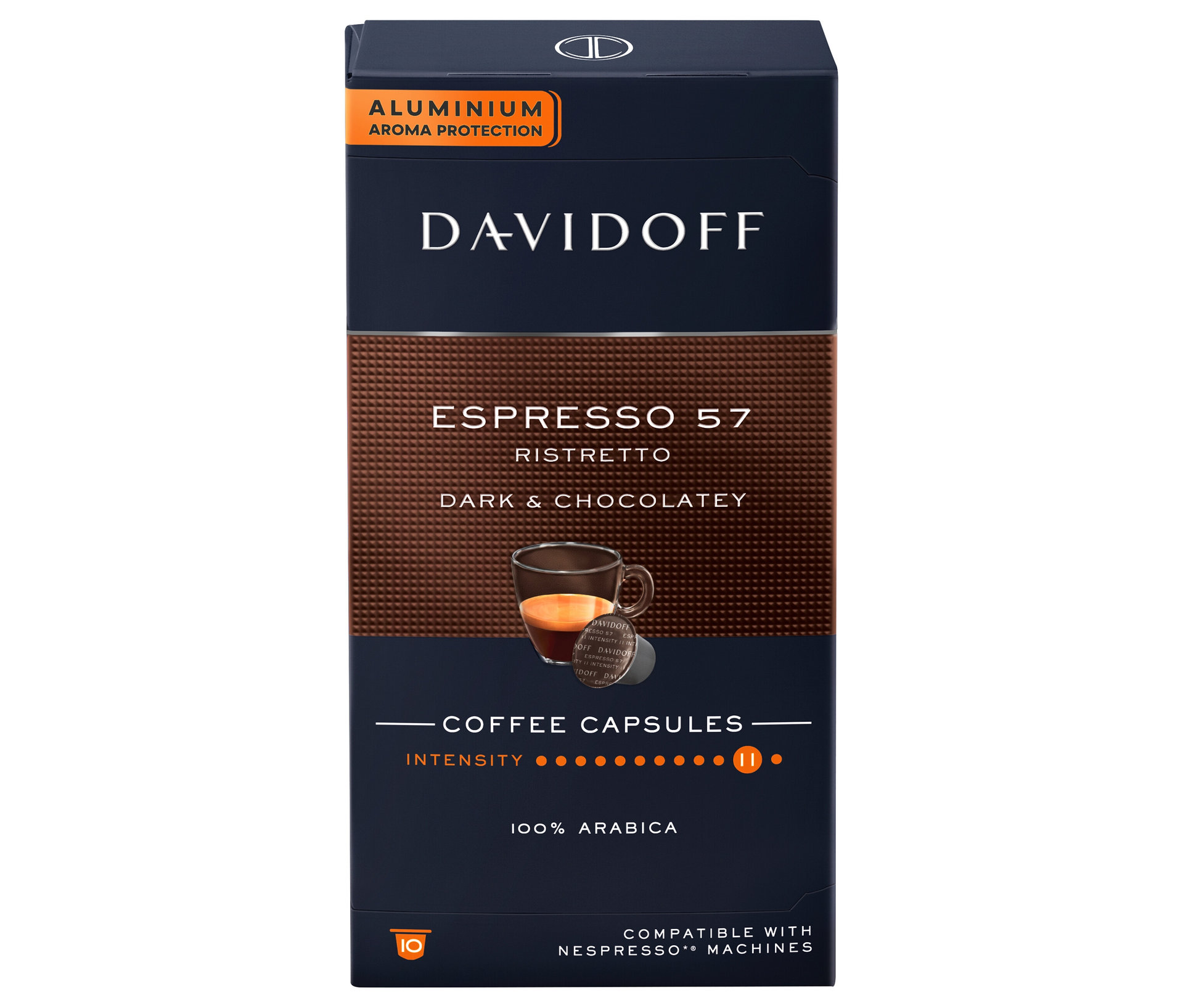 E-shop DAVIDOFF CAFÉ Espresso 57 Ristretto – 10 kapsúl