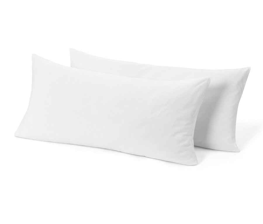 Džersejové obliečky na vankúš, 2 ks, sivobiele.