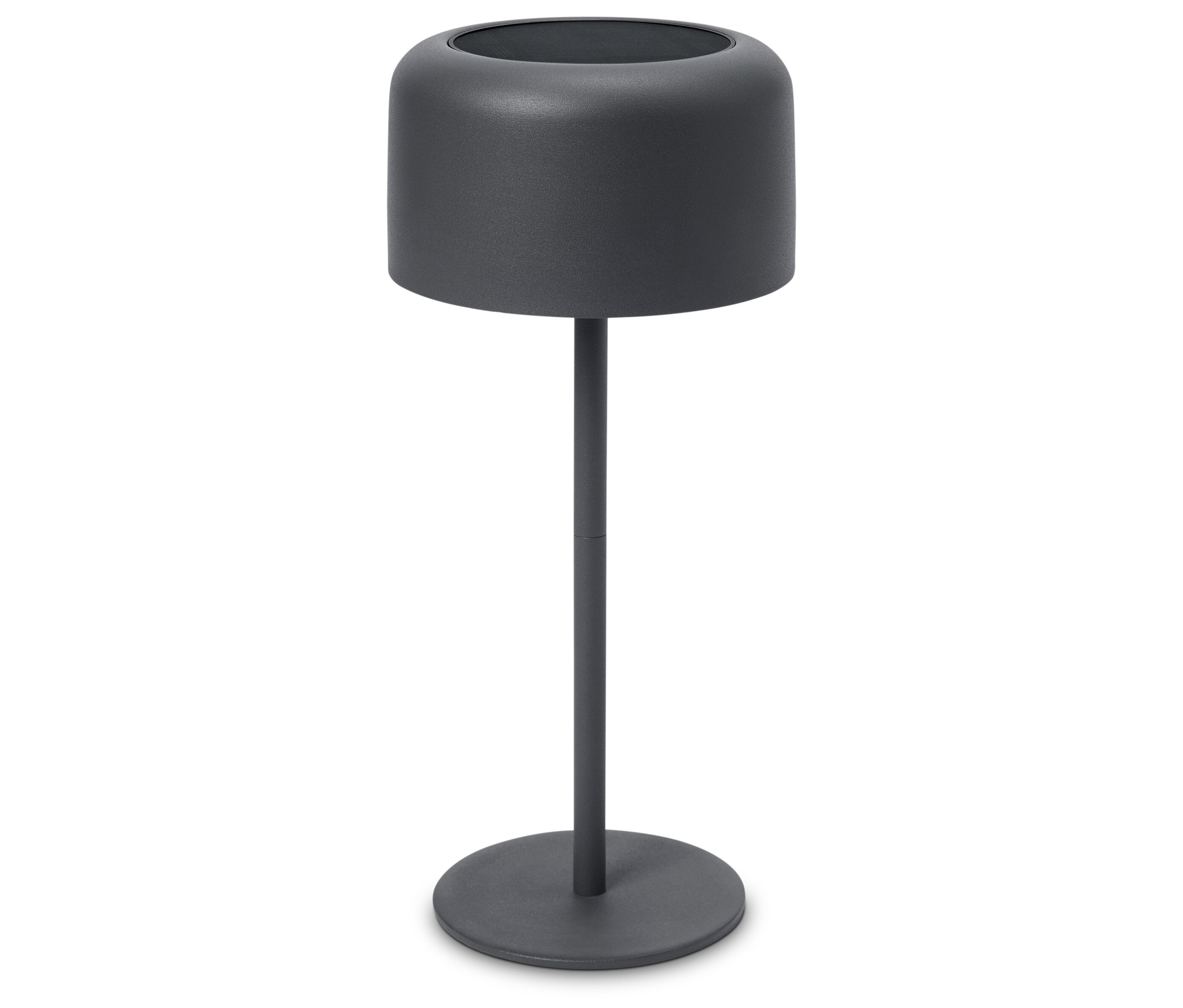 E-shop Solárna akumulátorová stolová lampa, sivá
