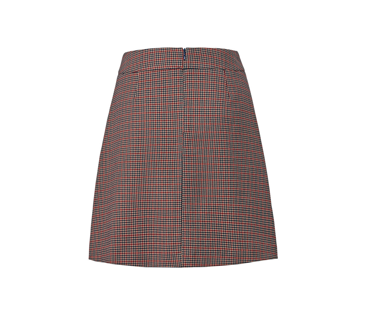 Detail károvanej tkanej sukne.