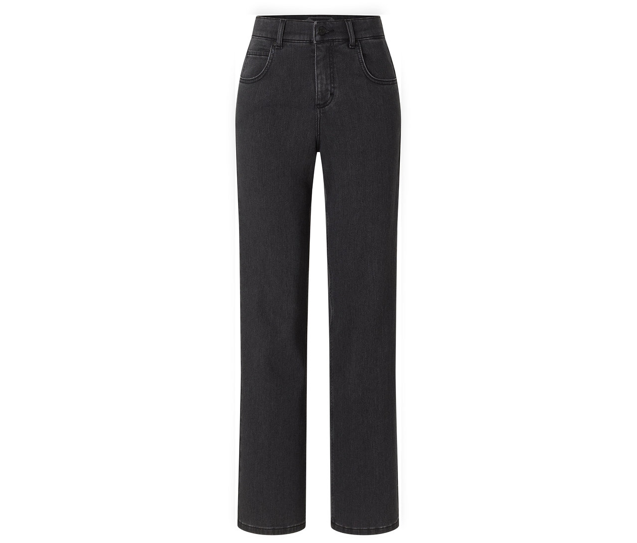 Tmavosivé rifle Angels Denim »Lara«, Straight Fit.