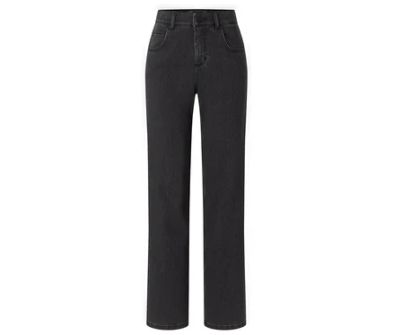 Tmavosivé rifle Angels Denim »Lara«, Straight Fit.
