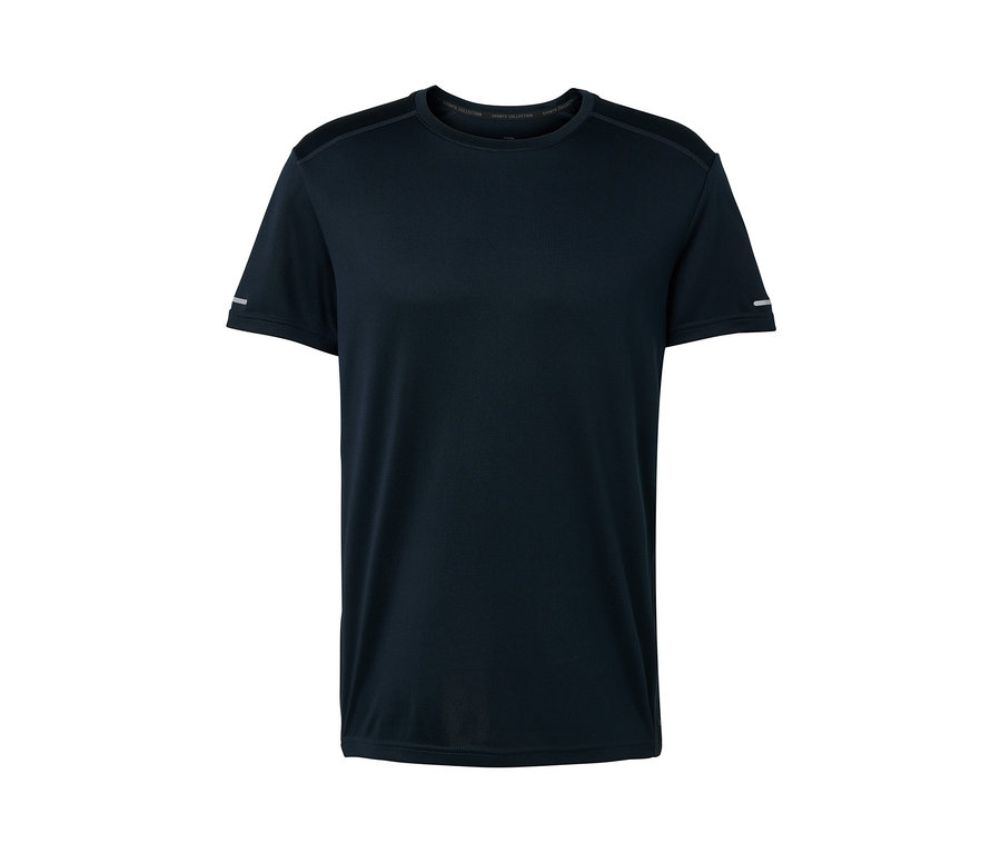 Tmavomodré funkčné tričko.